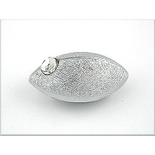 brooch, mouse, matt silver