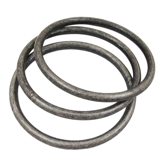 Bracelet ring game with 3 plastic rings 75x15mm silver-grey