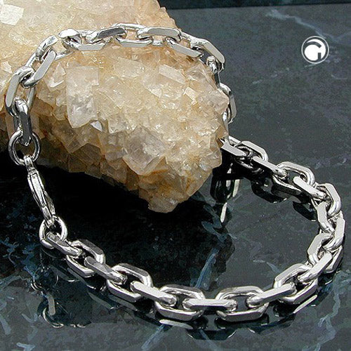 Armband 6x6mm Ankerkette Tombak rhodiniert