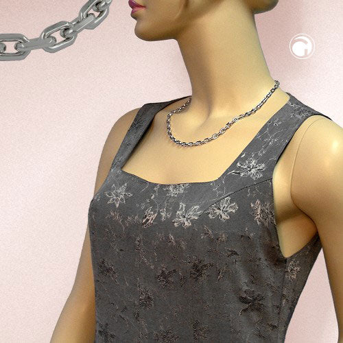 Armband 6x6mm Ankerkette Tombak rhodiniert