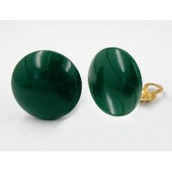 Clip 24mm dark green plastic clip mechanism gold-colored