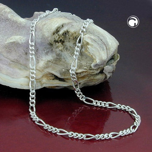 Kette Figaro diamantiert Silber 925