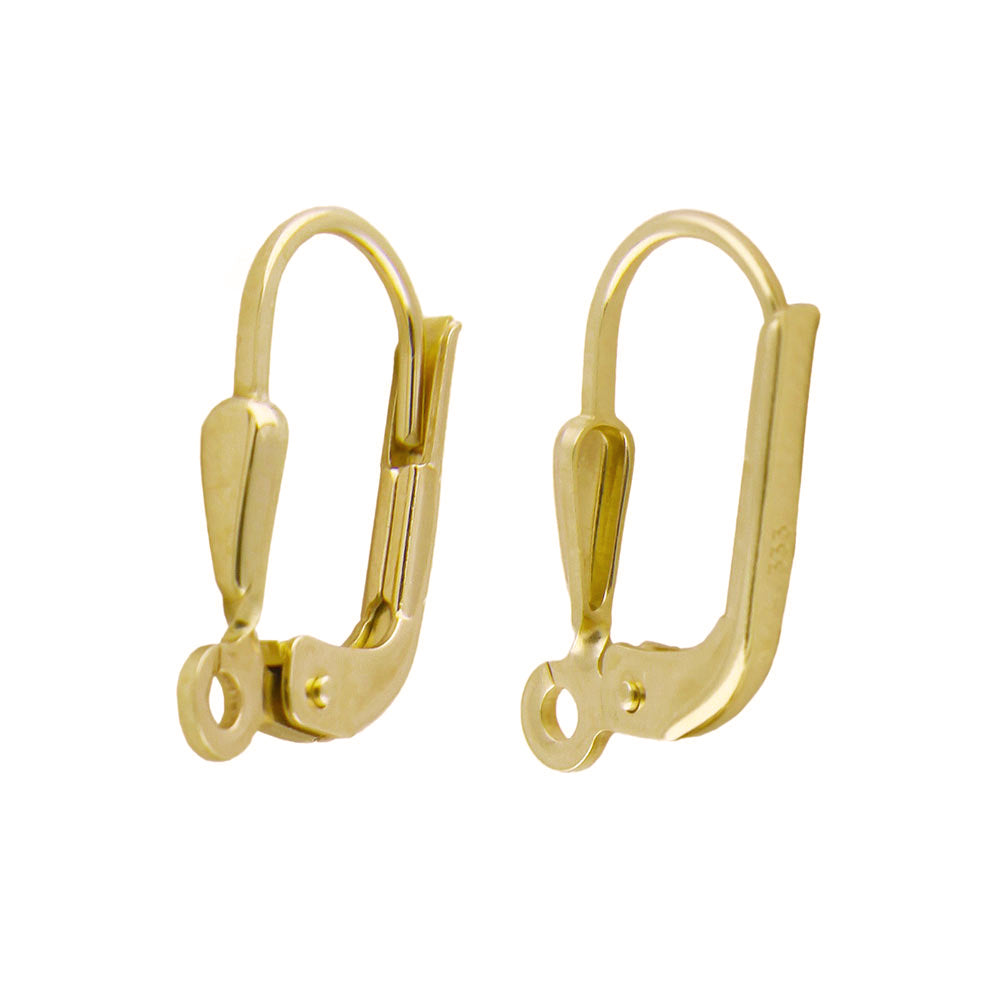 Brisur 14×7 mm aus 8 Karat Gold – hochwertiger Ohrschmuck-Verschluss in Juweliersqualität