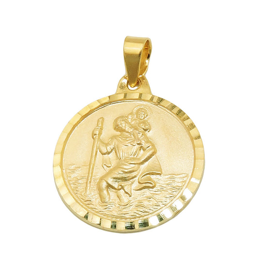 Pendant, St. Christopher 16mm, 9Kt GOLD