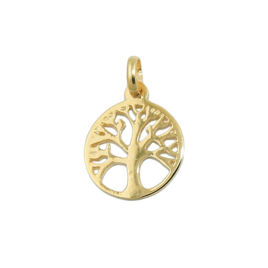 Pendant 12mm Tree of Life 9Kt GOLD