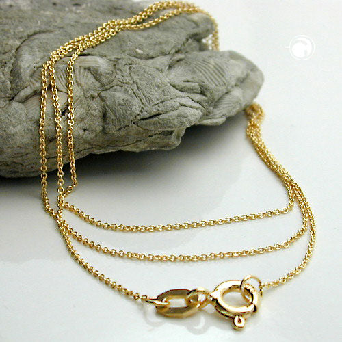 Kette 1,1mm Ankerkette rund 9Kt GOLD