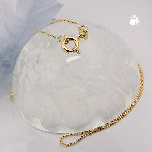 Kette 0,6mm Fantasie-Muster gedreht 14Kt GOLD