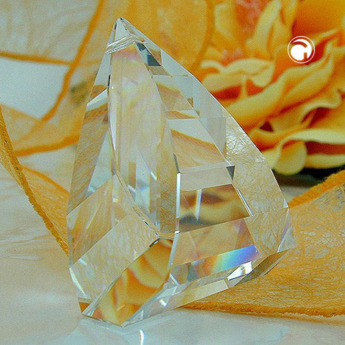 Fensterschmuck „50×49 mm Anhänger Suncatcher facettiertes Dreieck gewölbt“ – edel & lichtspielend