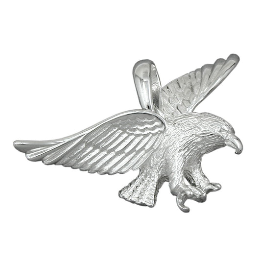 Pendant 40x25mm eagle silver 925