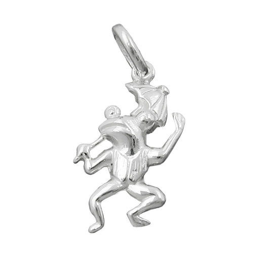 Pendant 17x10mm frog with umbrella silver 925