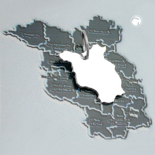 Pendant 20x14.5mm BRD-Federal State of Brandenburg shiny silver 925