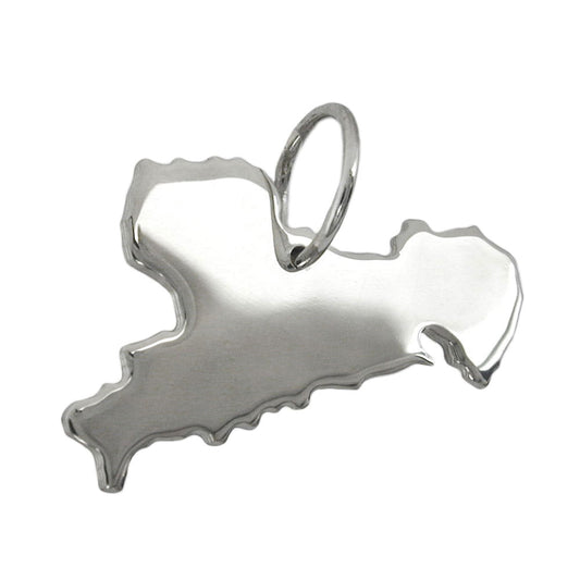 Pendant 14x23mm BRD-Federal State of Saxony shiny silver 925