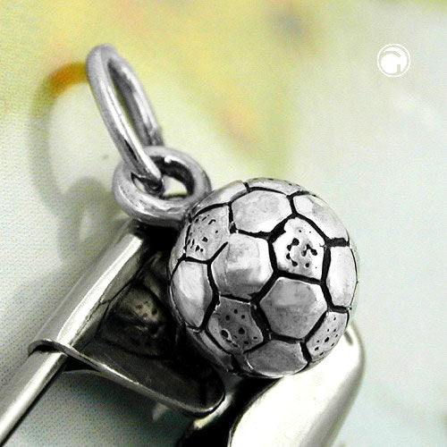 Pendant 7mm football with eyelet silver 925