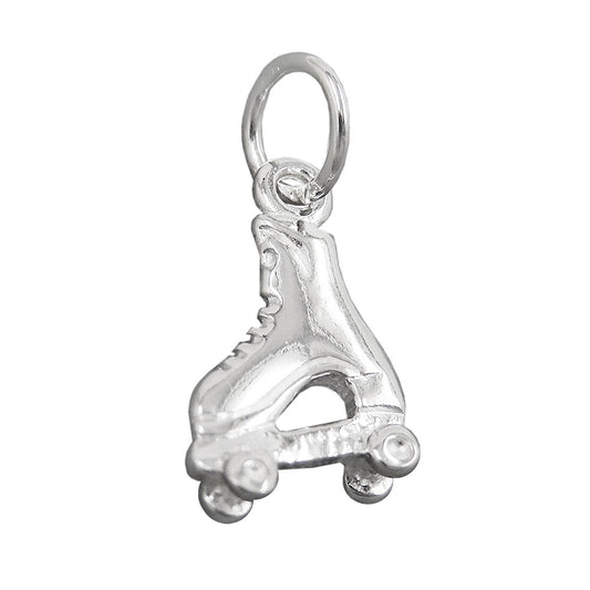 Pendant 13x9mm shoe with wheels silver 925