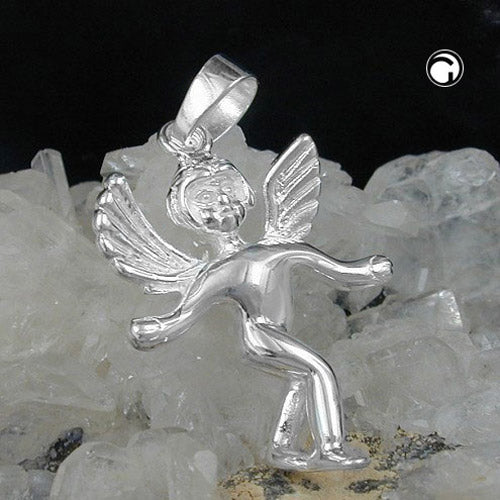 Pendant 25x18mm angel silver 925