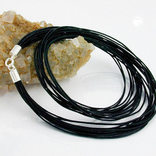 Chain 14 cords with 5mm clasp silver 925 45cm