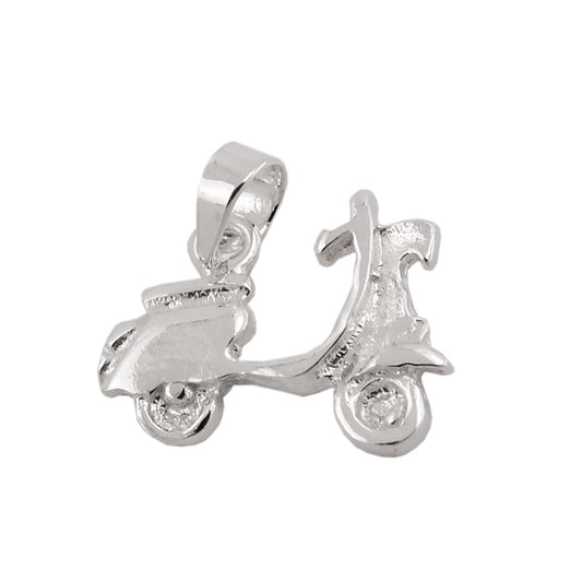 Pendant 12x16mm small scooter silver 925