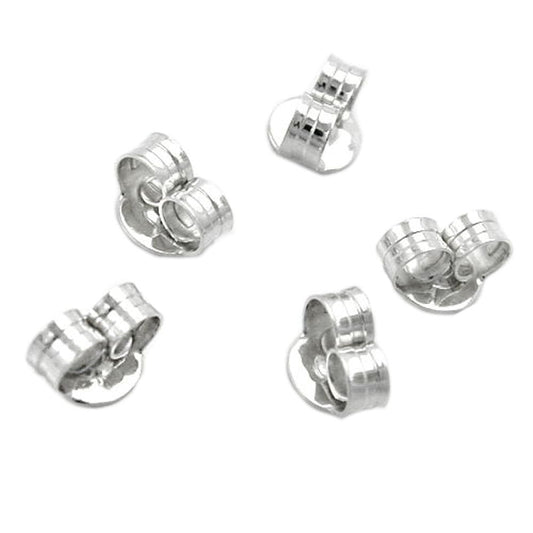 5 pairs of wing 6mm counter-pins for ear studs silver 925