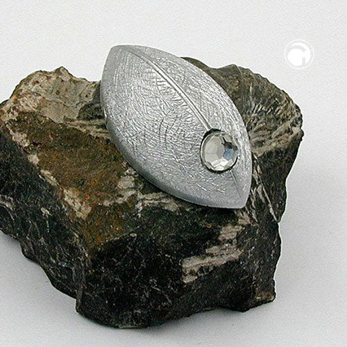 brooch, mouse, matt silver