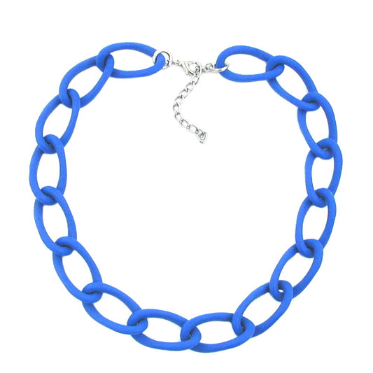 Chain wide armor chain links plastic jeans blue matt 45cm