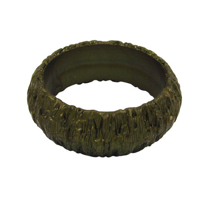 Bangle 87x28mm bark olive-metallic