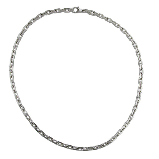 Armband 6x6mm Ankerkette Tombak rhodiniert