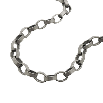 Bracelet 5mm anchor chain old silver