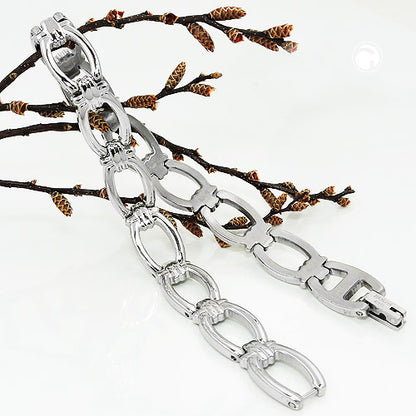 Bracelet 10mm fantasy chain link bracelet ladies bracelet stainless steel 21cm
