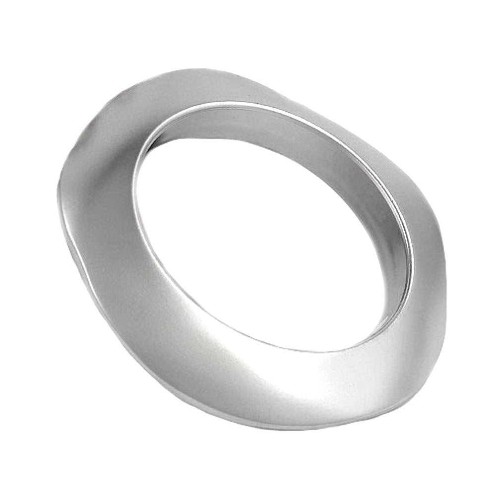 Bracelets 98x16mm plastic chrome matt