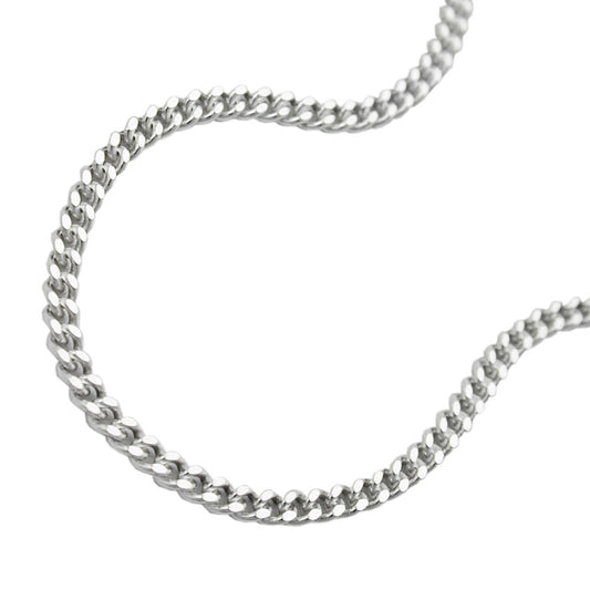 Kette 1,7mm Flachpanzerkette 2x diamantiert Silber 925