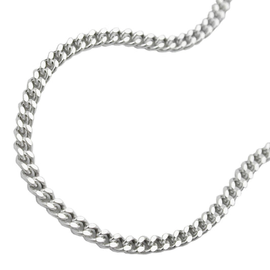Kette 2mm Flachpanzerkette 2x diamantiert Silber 925