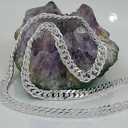 Armband 6mm Zwillingspanzerkette Silber 925