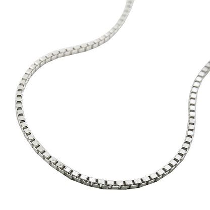 Anklet 1mm Venetian chain variable length with 3 eyelets silver 925
