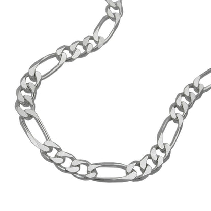 Armband 4,8mm Figarokette flach Silber 925