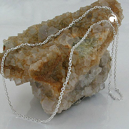 Armband 2mm Ankerkette 8x diamantiert Silber 925