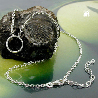 Chain 2.2mm anchor chain for charm pendant silver 925 38cm
