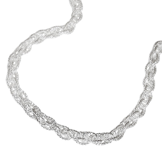 Armband 3mm Doppelankerkette Silber 925