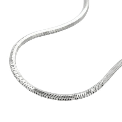 Kette 1,3mm Schlangenkette fünfkantig diamantiert Silber 925