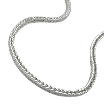 Chain 1.5mm foxtail chain square silver 925 50cm