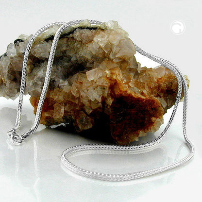 Chain 1.5mm foxtail chain square silver 925 50cm