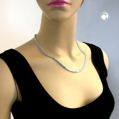 Chain approx. 2 mm king chain square shiny silver 925