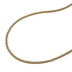 Chain flat curb 1.2mm gold-plated AMD