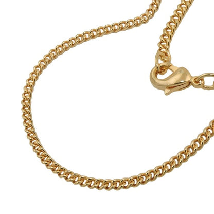 Chain flat curb 2.8mm gold-plated AMD