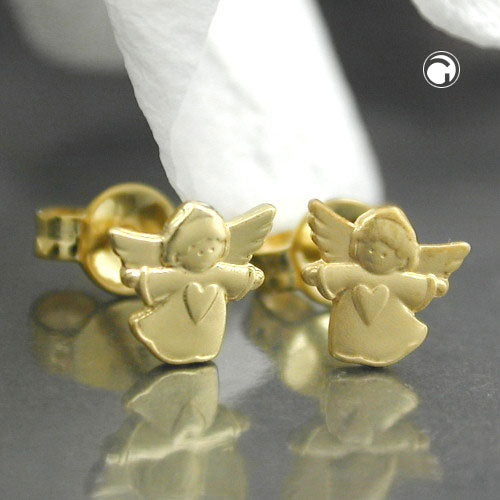 Engel-Ohrstecker aus 9 Karat Gold – zart, symbolisch & voller Herz