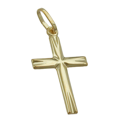 Anhänger 19x11mm Kreuz 14Kt GOLD