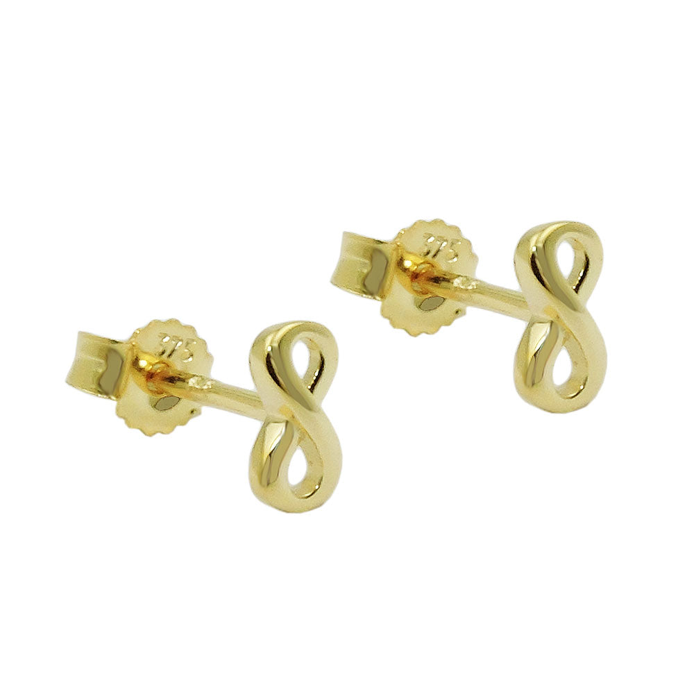 Infinity-Ohrstecker aus 18K Gold – elegant, symbolisch & zeitlos schön