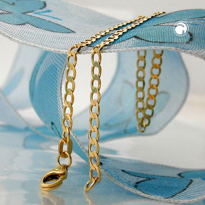Bracelet 2.6mm wide armor 14K GOLD 19cm