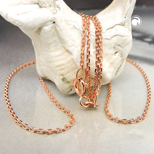 Chain 1.1mm anchor chain 14Kt red gold 45cm