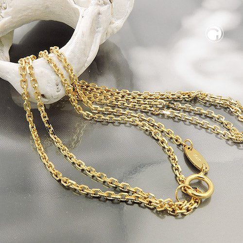 Chain 1.3mm anchor chain 9Kt GOLD 45cm