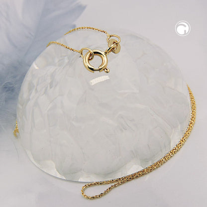 Kette 0,6mm Fantasie-Muster gedreht 14Kt GOLD